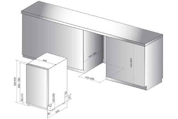 Zmywarka do zabudowy Whirlpool WSIC3M27