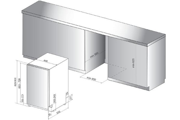 Zmywarka do zabudowy Whirlpool WSIC3M27C