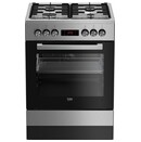 Kuchnia Beko FSMT62321DXSS płyta gazowa, piekarnik elektryczny