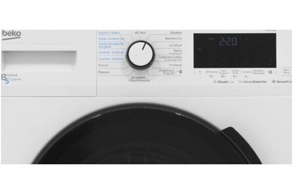 Pralko-suszarka Beko HTV8712XW SteamCure 8kg 1400obr./min