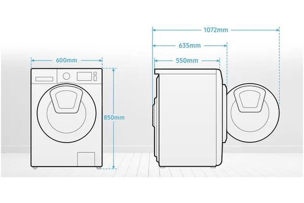Pralka Samsung WW90T534DAE EcoBubble 9.0kg 1400obr./min