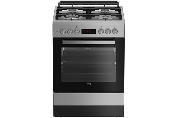 Kuchnia Beko FSMT61337DXDT płyta gazowa, piekarnik elektryczny