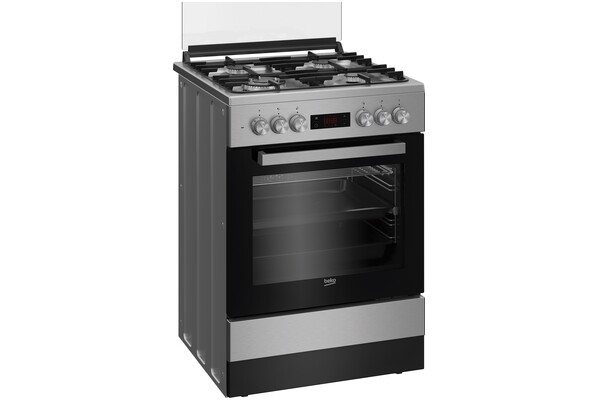 Kuchnia Beko FSMT61337DXDT płyta gazowa, piekarnik elektryczny
