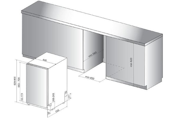 Zmywarka do zabudowy Whirlpool WSIO3O34PFEX