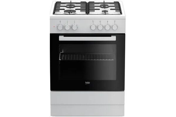 Kuchnia Beko FSE62120DW płyta gazowa, piekarnik elektryczny