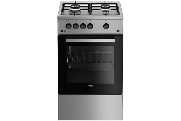 Kuchnia Beko FSG52020FX płyta gazowa, piekarnik gazowy