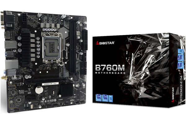 Płyta główna BIOSTAR B760MX2E Pro D4 Socket 1700 Intel B760 DDR4 microATX