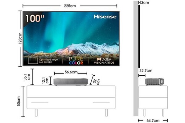 Telewizor Hisense 100L5HD 100" 4K Ultra HD