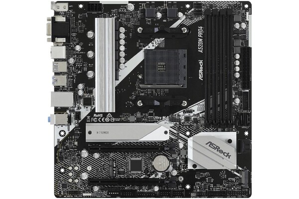 Płyta główna ASrock A520M -HVS Socket AM4 AMD A520 DDR4 microATX