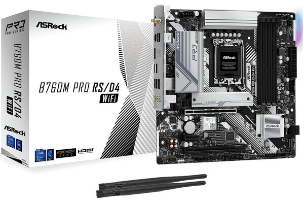 Płyta główna ASrock B760M Pro RS D4 Socket 1700 Intel B760 DDR4 microATX