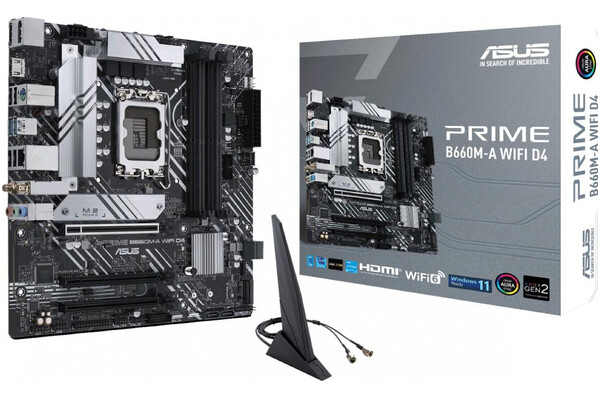 Płyta główna ASUS B660M Plus TUF Gaming D4 WiFi Socket 1700 Intel B660 DDR4 microATX