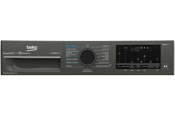 Pralko-suszarka Beko B5DFT584427MPB 1400obr./min