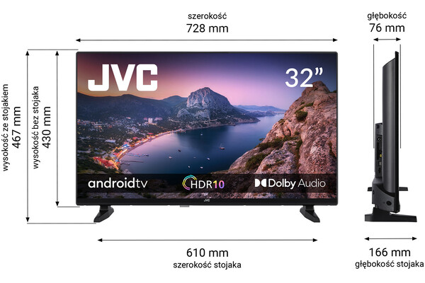 Telewizor JVC LT32VAH3300 32" HD Ready