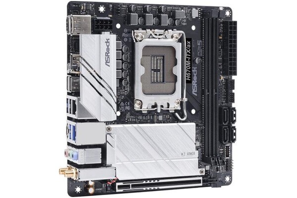 Płyta główna ASrock H670M ITX/AX Socket 1700 Intel H670 DDR4 Mini-ITX