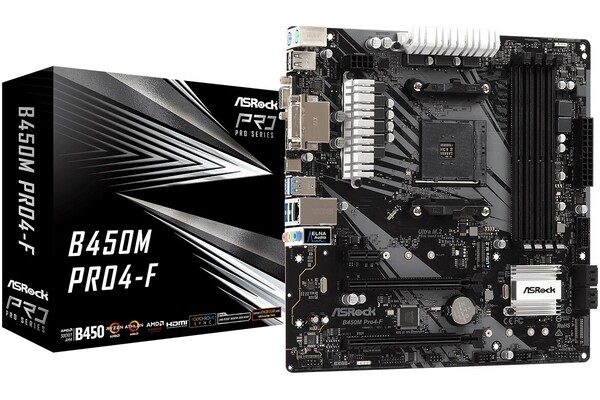 Płyta główna ASrock B450M -HDV R4.0 Socket AM4 AMD B450 DDR4 microATX