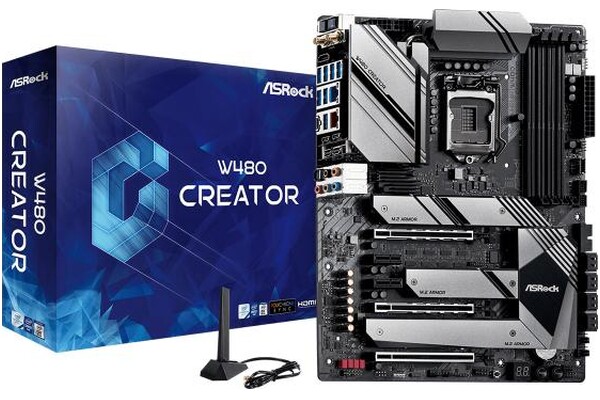 Płyta główna ASrock W480 Creator Socket 1200 Intel W480 DDR4 ATX