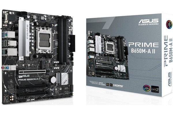 Płyta główna ASUS B650M-A Prime II WiFi Socket AM5 AMD B650 DDR5 microATX