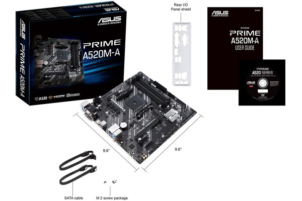 Płyta główna ASUS A520M-A Prime Socket AM4 AMD A520 DDR4 microATX