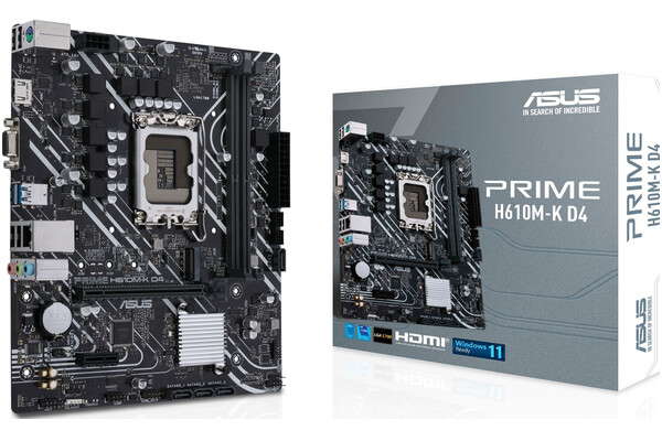 Płyta główna ASUS H610M-K Prime D4 Socket 1700 Intel H610 DDR4 microATX