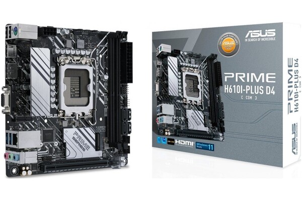 Płyta główna ASUS H610I Plus Prime Socket 1700 Intel H610 DDR4 Mini-ITX
