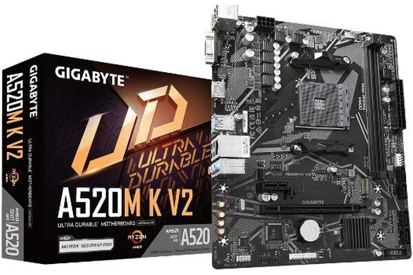 Płyta główna GIGABYTE A520MK V2 Socket AM4 AMD A520 DDR4 microATX