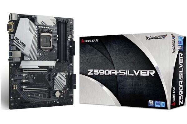 Płyta główna BIOSTAR Z590A Silver Socket 1200 Intel Z590 DDR4 ATX