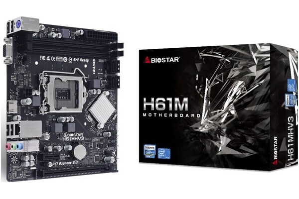 Płyta główna BIOSTAR H61MHV3 Socket 1155 Intel H61 DDR3 microATX