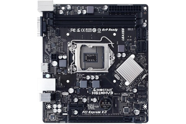Płyta główna BIOSTAR H61MHV3 Socket 1155 Intel H61 DDR3 microATX