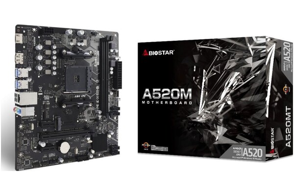 Płyta główna BIOSTAR A520MT Socket AM4 AMD A520 DDR4 microATX