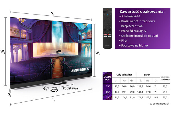 Telewizor Philips 55OLED908/12 55" 4K Ultra HD