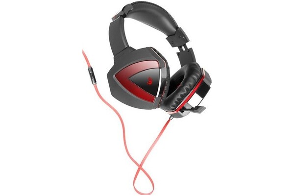 Słuchawki A4TECH G500 Bloody Combat Nauszne Przewodowe czarno-czerwony