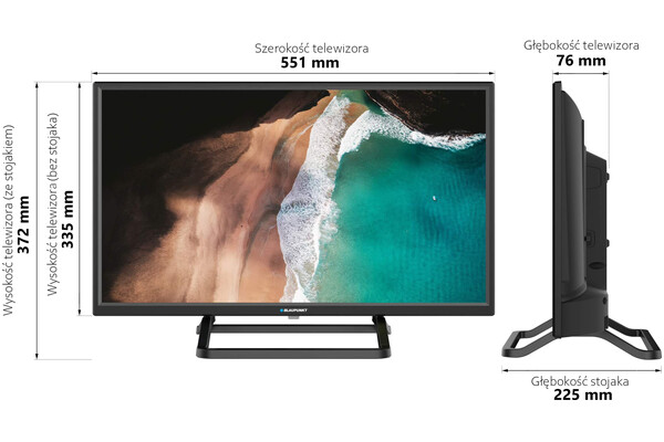 Telewizor Blaupunkt BN24H1132EEB 24" HD Ready