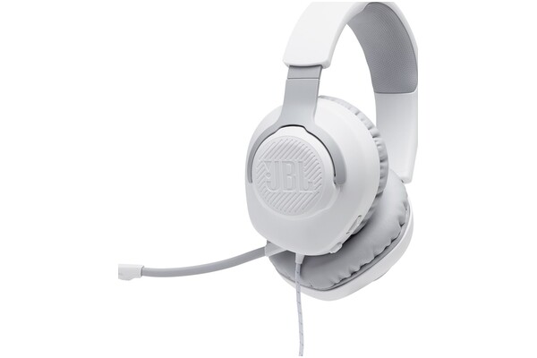 Słuchawki JBL Quantum 100 Nauszne Przewodowe biały