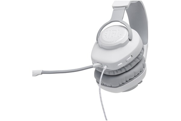 Słuchawki JBL Quantum 100 Nauszne Przewodowe biały