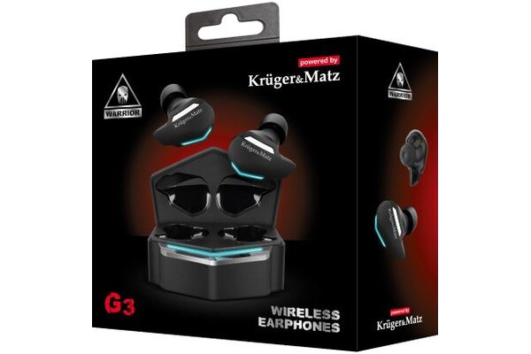 Słuchawki Kruger&Matz G3 Warrior Dokanałowe Bezprzewodowe czarny