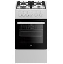 Kuchnia Beko FSE52029DWD płyta gazowa, piekarnik elektryczny