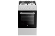 Kuchnia Beko FSE52029DWD płyta gazowa, piekarnik elektryczny