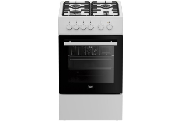 Kuchnia Beko FSE52029DWD płyta gazowa, piekarnik elektryczny