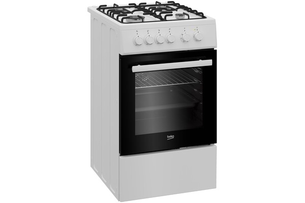 Kuchnia Beko FSE52029DWD płyta gazowa, piekarnik elektryczny