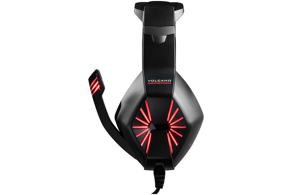 Słuchawki MODECOM MC839 Volcano Sword Nauszne Przewodowe czarno-czerwony