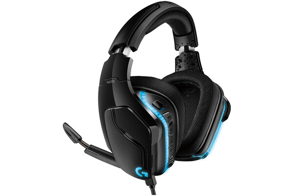 Słuchawki Logitech G635 Nauszne Przewodowe czarno-niebieski