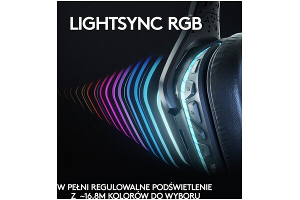 Słuchawki Logitech G635 Nauszne Przewodowe czarno-niebieski