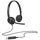 Słuchawki Logitech H340 Nauszne Przewodowe czarny