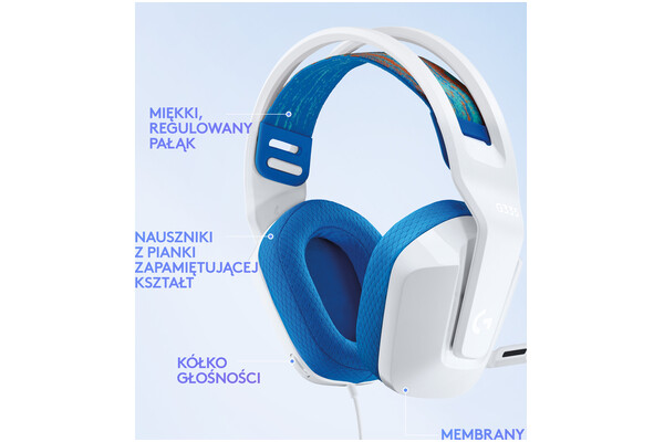 Słuchawki Logitech G335 Nauszne Przewodowe czarny