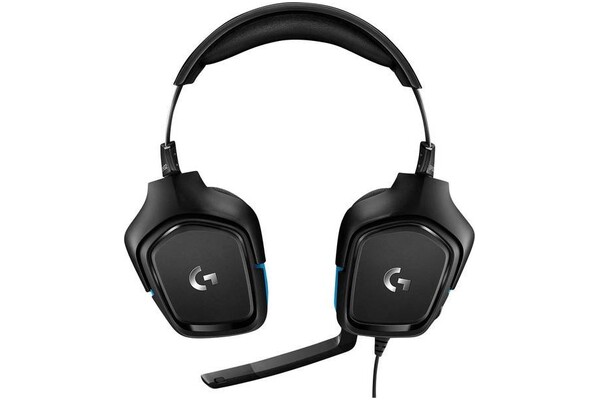 Słuchawki Logitech G432 Nauszne Przewodowe czarno-niebieski