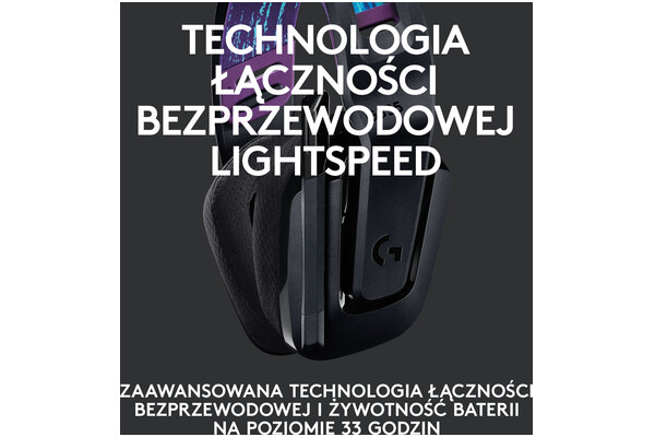 Słuchawki Logitech G535 Lightspeed Nauszne Bezprzewodowe czarny