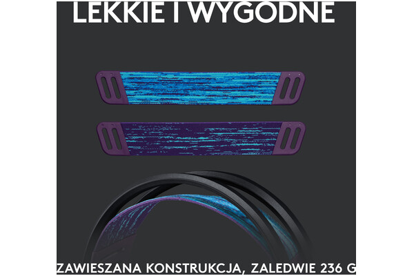 Słuchawki Logitech G535 Lightspeed Nauszne Bezprzewodowe czarny