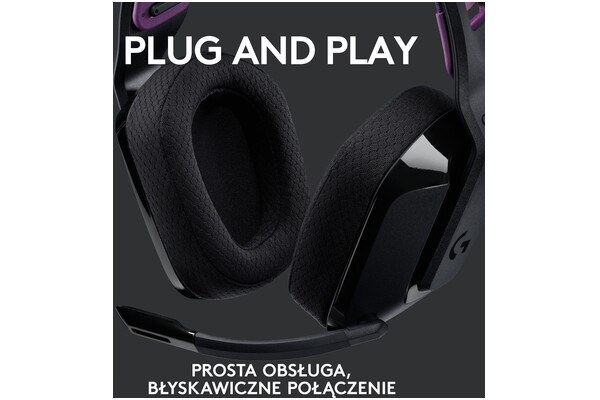 Słuchawki Logitech G535 Lightspeed Nauszne Bezprzewodowe czarny