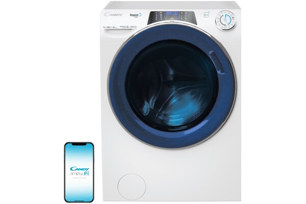 Pralka Candy RP496BWMUC81S RapidO 9kg 1400obr./min
