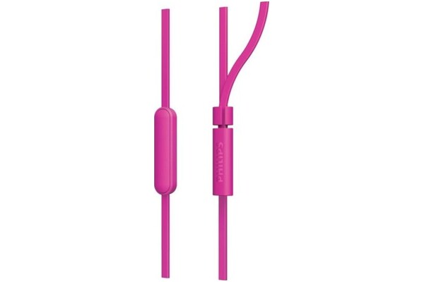 Słuchawki Philips TAE1105PK00 Dokanałowe Przewodowe różowy